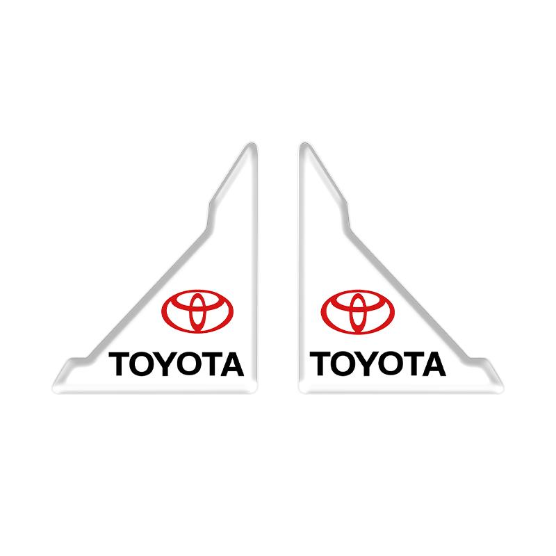 

Car exterior annual inspection stickers Silicone Car Door Corner Cover Bumper Collision Anti-scratch Stickers for Toyota