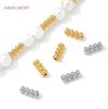 18K Gold Plated Brass Tube Beads Spacer Beads For Bracelet,Beads Separator,DIY Jewelry Making Accessories,Supplies For Jewelry