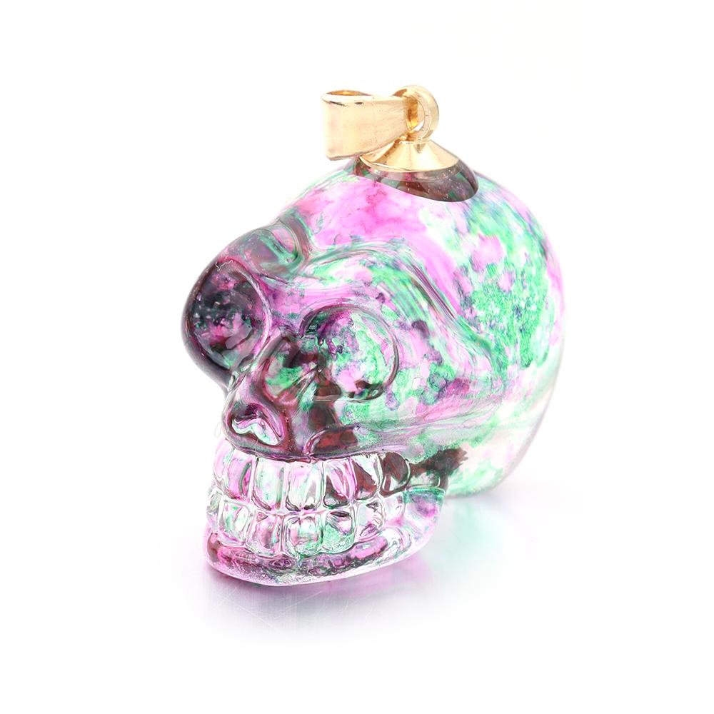 2025 New Punk Skull Pendants Lampwork Charm Pendants for Jewelry Making Skeleton Pendant DIY Necklace Christmas Gift Wholesale
