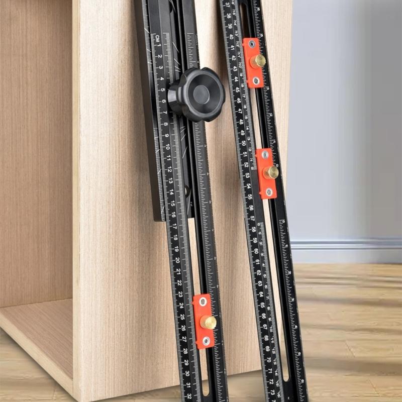 Aluminum T Square For Woodworking With Automatic Locking Feature And Multiple Angles Measurement Tool Precisions Ruler