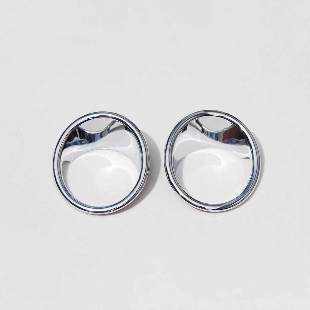 2Pcs ABS Chrome Car Front Fog Lamp Cover Trim for BMW X5 F15 2014-2018 Accessories