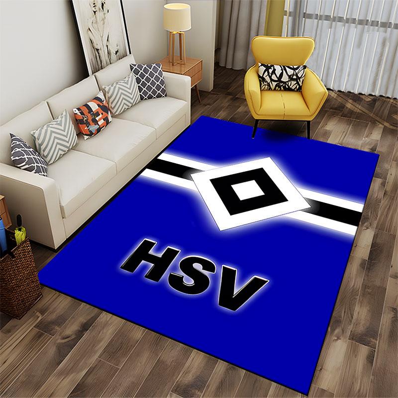 Blue Carpet with HSV Logo Design suitable as a non-slip mat for the living room or bedroom sofa