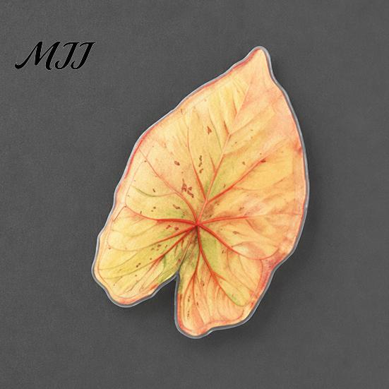 Plant Home Decor 3D Tropical Plants Refrigerator Magnet, Acrylic Green Decorative Fridge Metal Surface Magnet Memo Notes Photo Holder for Kitchen