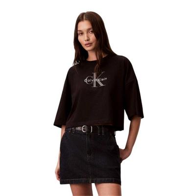 Womens/Ladies Oversized Crop T-Shirt