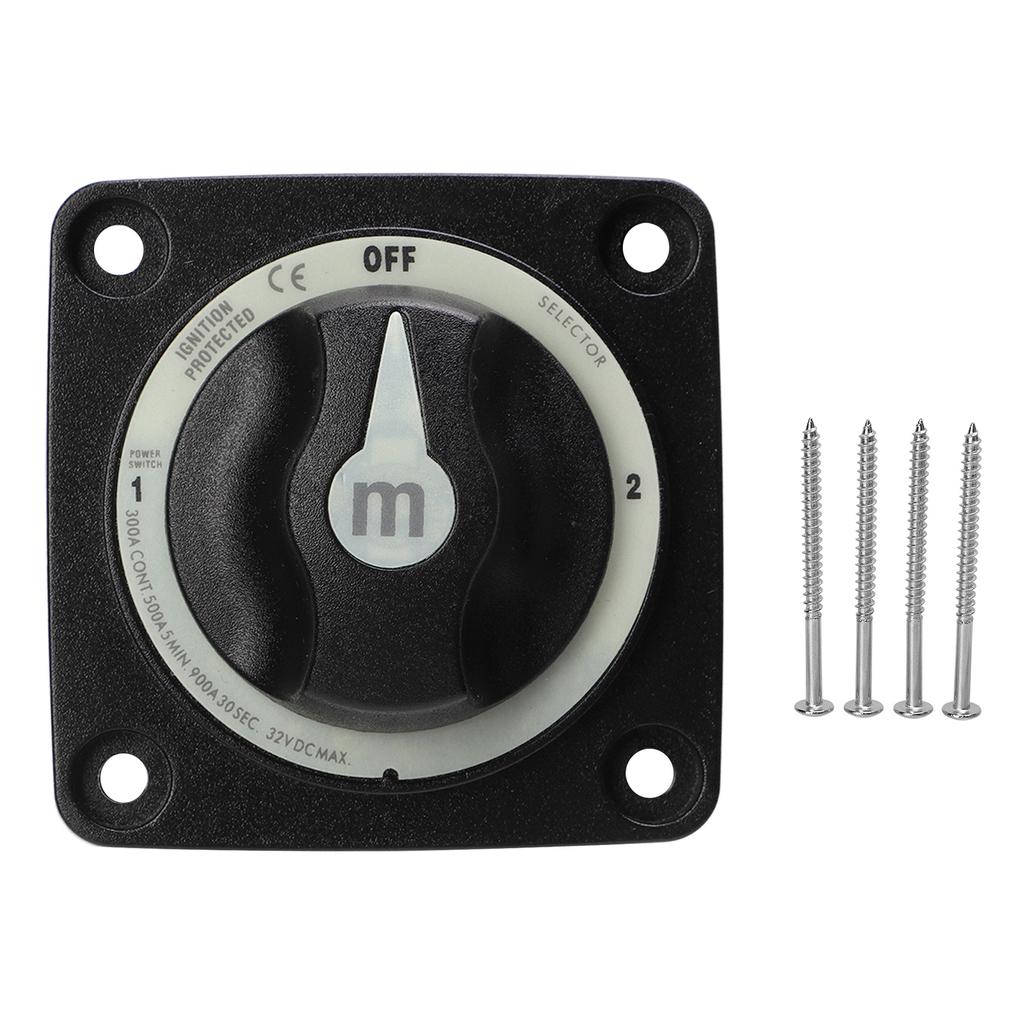 300A Battery Selector Switch Heavy Duty 3 Position Marine Battery Cut Off Switch for RV Boat