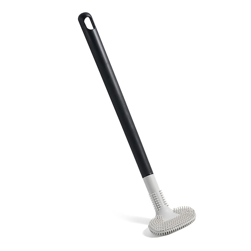Silicone Toilet Brush Cleaning Hanging Long Handle Wall Mounted Toilet Brush for Washroom