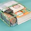 Transparent PVC File Bag, A4 File, Book, Office Material Bag,Can Hold Approximately 12 Books.Essential for Students/office Staff