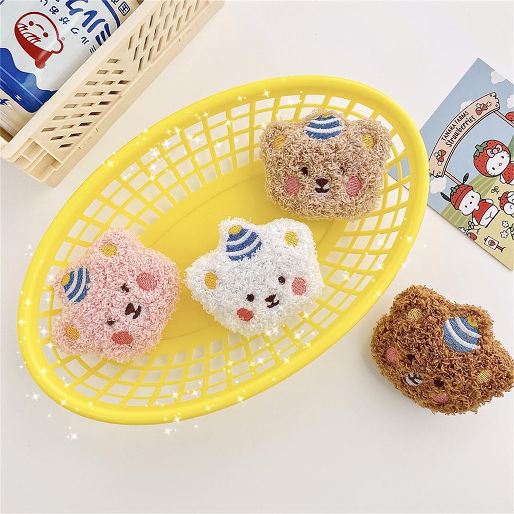 Cute Teddy Bear Brooch Plush Bear Doll Pins For Women Girls Scarf Backpack Water Cup Hanging Accessories