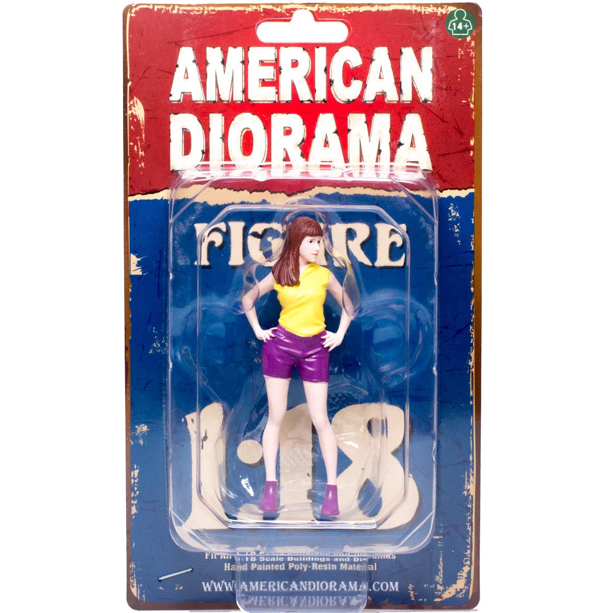 

American Diorama Scale Figure Girls Night Out Cara Female Miniature 1/18 - [Used]