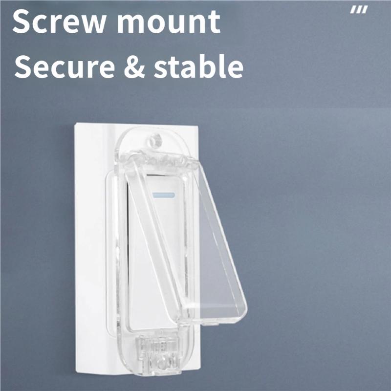 Plastic Light Switches Guard Cover Replacement Rocker Switches Cover Home Protections Wall Switches Guard Simple Installation
