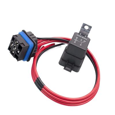 High Power 5 Pin Relay Socket Harness Kit Waterproof for Automotive Marine Car Fan Truck Boat 12V 80A 60A