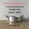 Traditional Thickened Commercial Aluminum Pot