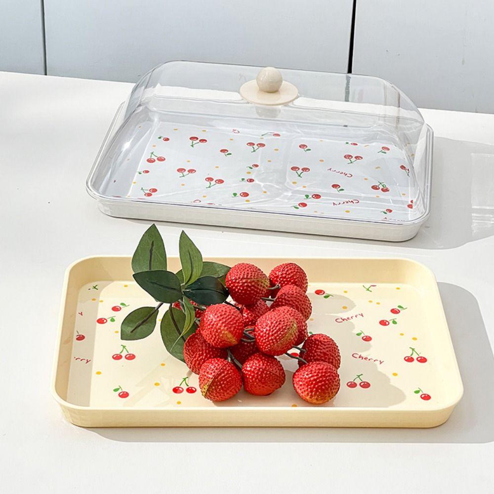 Stackable Plastic Dessert Tray Lightweight Fruit Tray Nordic Style Serving Tray  Food Serving
