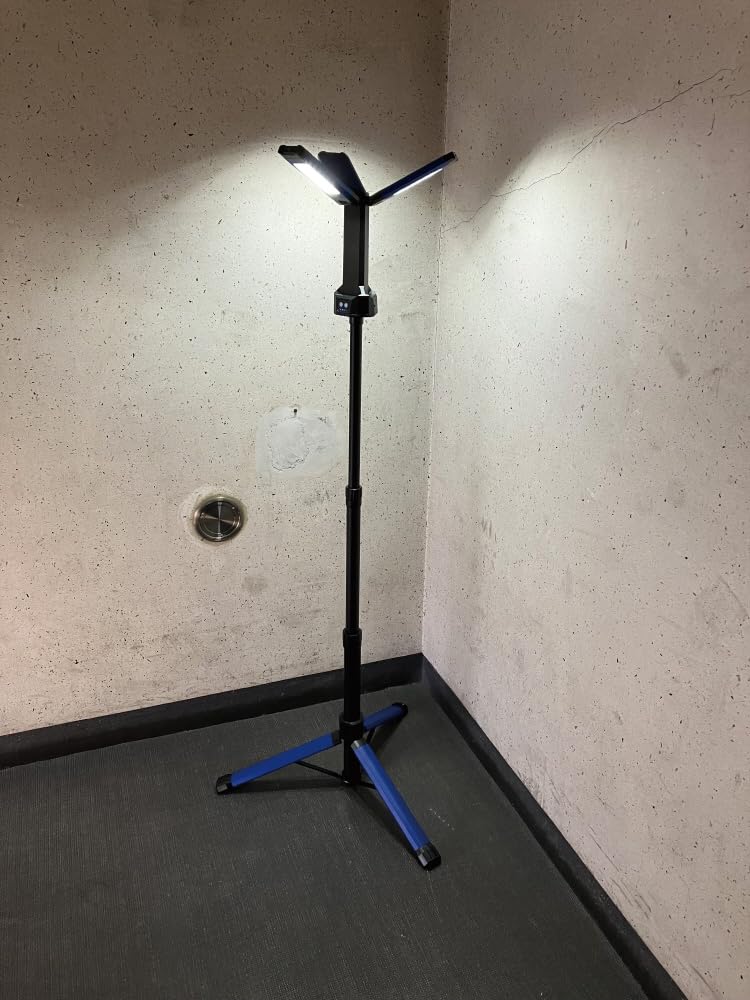 SIGNET Rechargeable LED Folding Stand Light, Type C Charging Port, Max 1800 Lumens, 96100