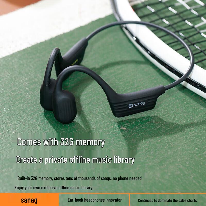 SANAG Open-Ear Air Conduction Sports Earbuds with 32GB Storage