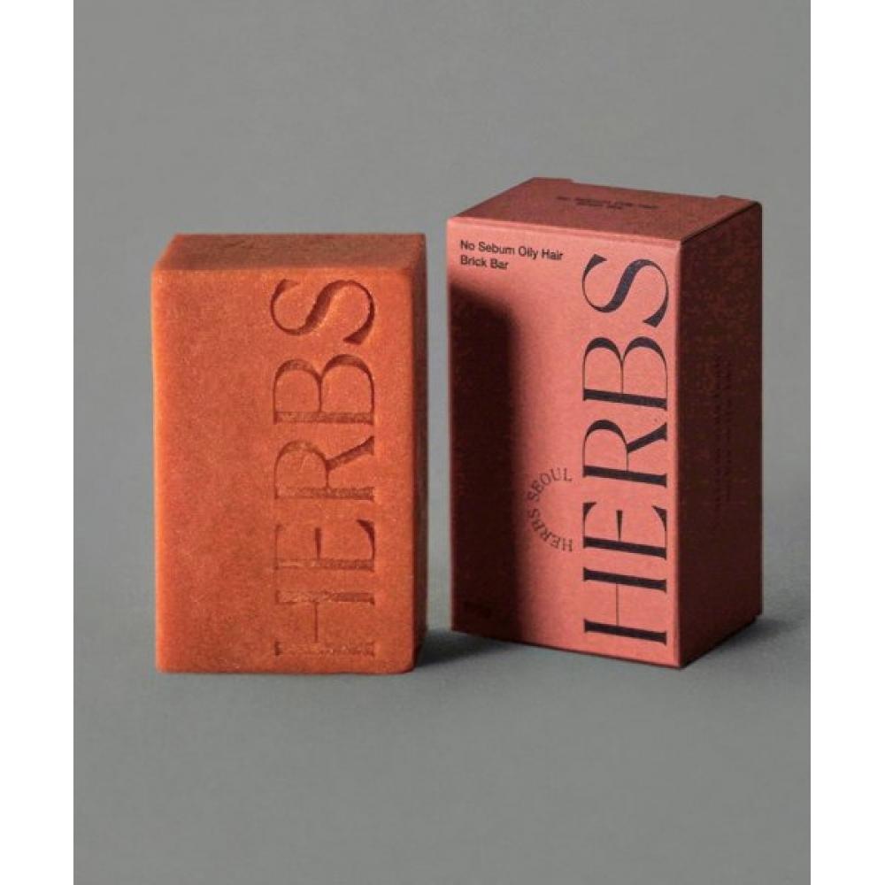 Herbs Seoul [Free Pouch] No Se Bum Shampoo Bar Oil Free Brick Bar  Mildly Acidic  Non Irritating  Oily Hair   2 Pack Dual Set 200g NONE