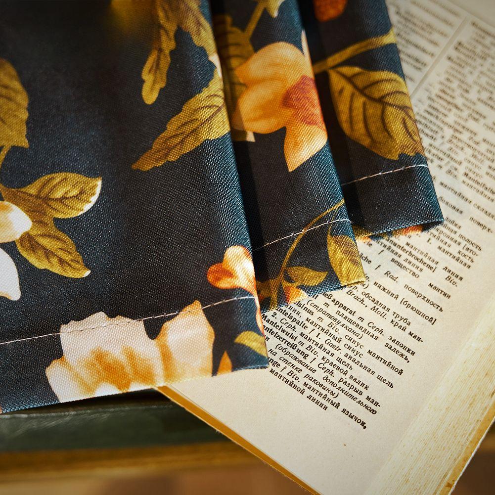 

Американские легкие роскошные затемняющие шторы из ткани с ретро-принтом 1m*2.7m