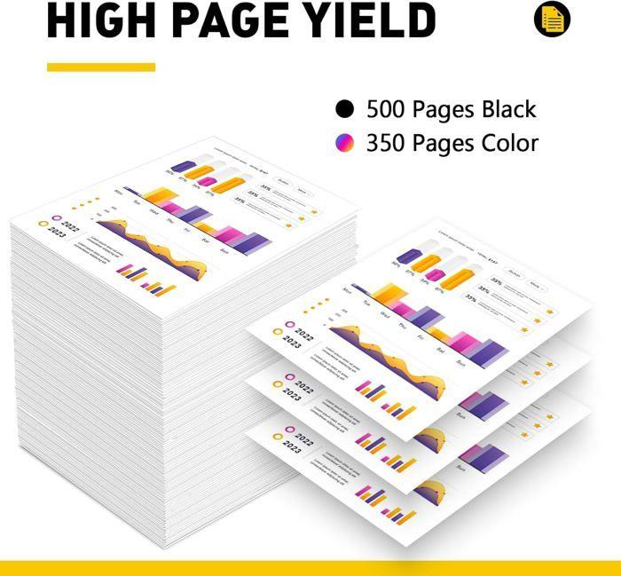 Cartouche d'Encre Compatible - Epson - 604XL - Pack de 4 - Noir, Cyan, Magenta, Jaune