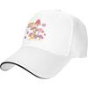 Colorful Mushroom Graphic Baseball Cap Polyester Casual Sun Hat Adjustable Golf Cap