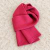 160cm*20cm Pure Wool Scarf Solid Color Neck Warmer Wrap Warm Warm Winter Scarf  For Men Women