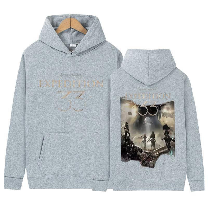 Clair Obscur Expédition 33 Bluza Męska Odzież Lata 90. Retro Wysokiej Jakości Bluzy Polarowe Modne Oversize z Długim Rękawem