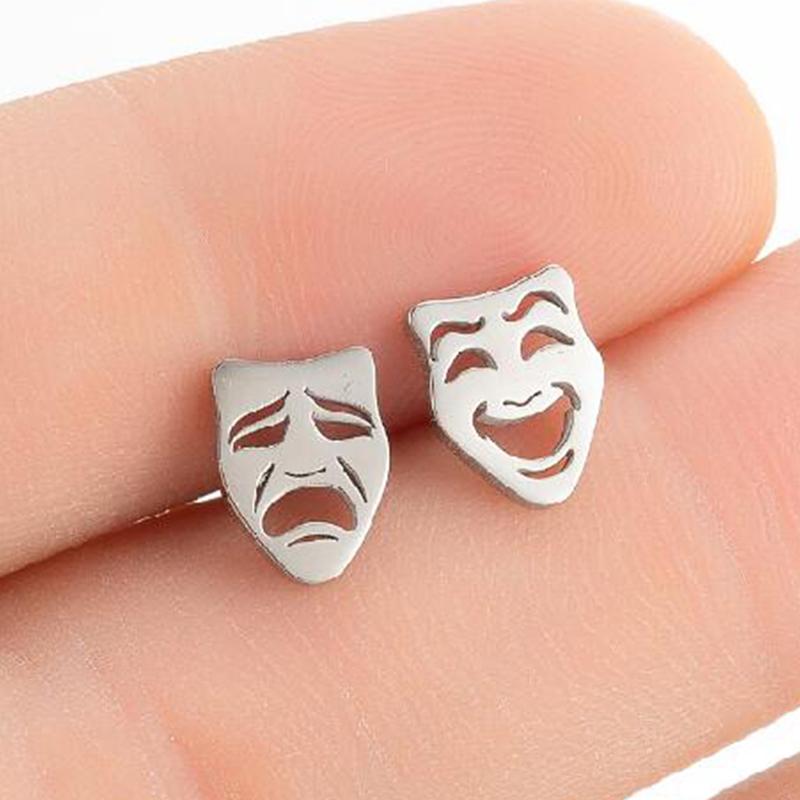 Fashion Genshin Impact Earring Stainless Steel Hydro Dendro Anemo Electro Cryo Pirate Earrings For Women Cosplay Ear StJewelry