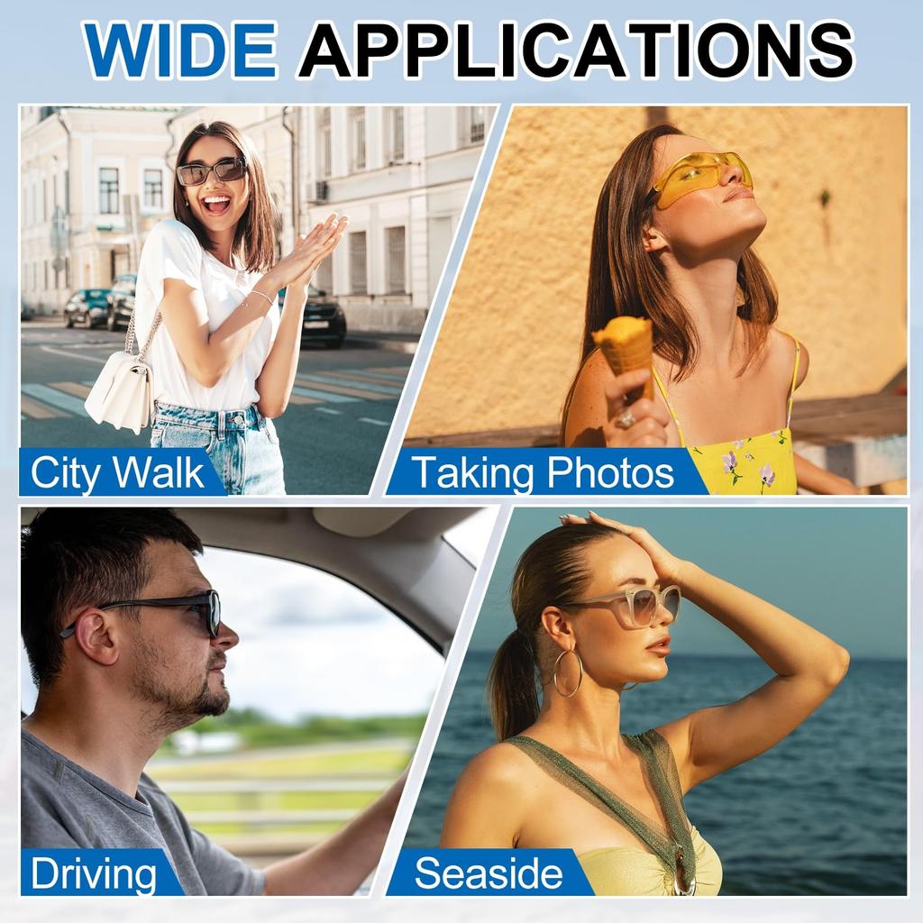Sunglasses for Women and Silicone Foldable Stylish Sunglasses with Simple for Sun Ink Color [uxcell] Men, & PC, Model, Box, Driving, Shopping,