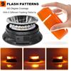 AnTom Remote Control Wireless Strobe Lights, Waterproof Rechargeable LED Battery Powered Beacon Light With Strong Magnetic Base, Vehicle Emergency