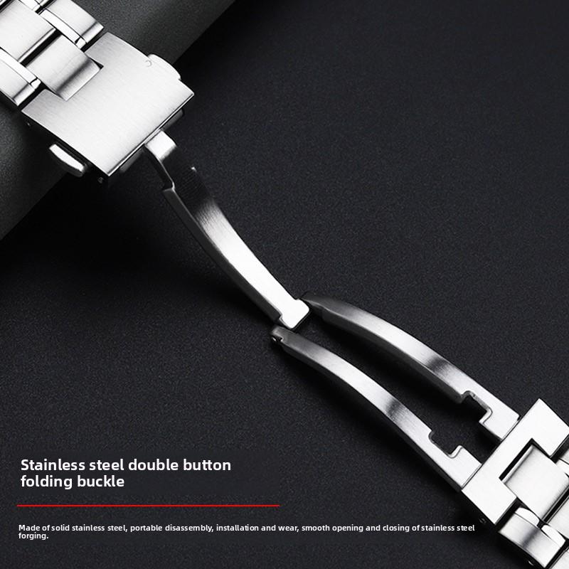 For Tag Heuer Carrera 22mm Metal Curved End Watch Strap Solid Stainless Steel Watchband Men Bracelet Wristband Accessories Parts