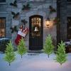 Artificial Green Plant Ground Plug, Suitable For Christmas Porch Decoration Outdoor And Indoor
