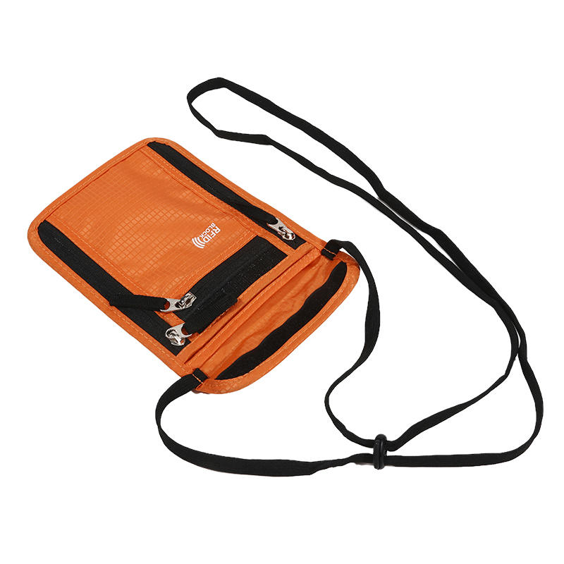 Multifunctional Passport Holder Neck Pouch for Women Men Lightweight Travel ID Card Holder Document Pouch Slim Crossbody Purse