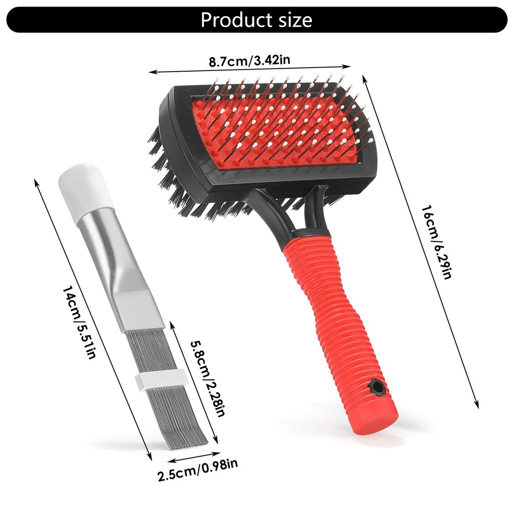 Kit Spazzola Pulizia Bobine Condizionatore D'aria Pulitore Evaporatore Double Sided Pettine a Pinne per Manutenzione HVAC Strumento di Pulizia