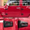 Door Hinge Cover Trim Exterior Accessories For Jeep Wrangler JK JKU Sport Rubicon Sahara X Unlimited 2-Door & 4-Door 2007-2018 (Black 8PCS)