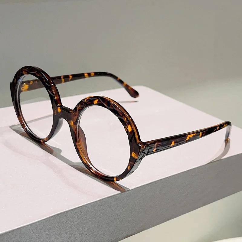 

Oversized New Round Vintage Anti Blue Light Optical Glasses - Women Brand Designer Myopia Customize Prescription Eye Glasses - Frame