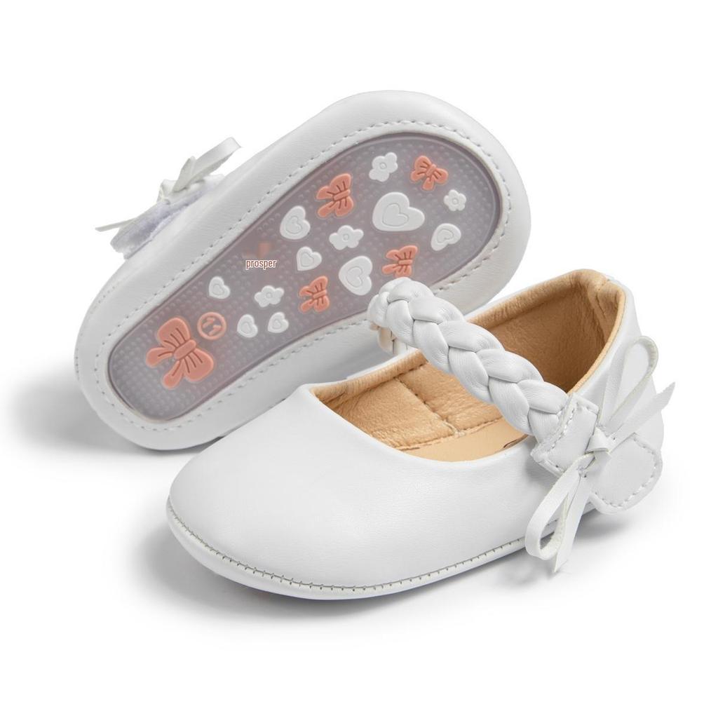 Baby Fashion Princess Shoes: PU Leather Soft Sole for 0-1 Year Olds