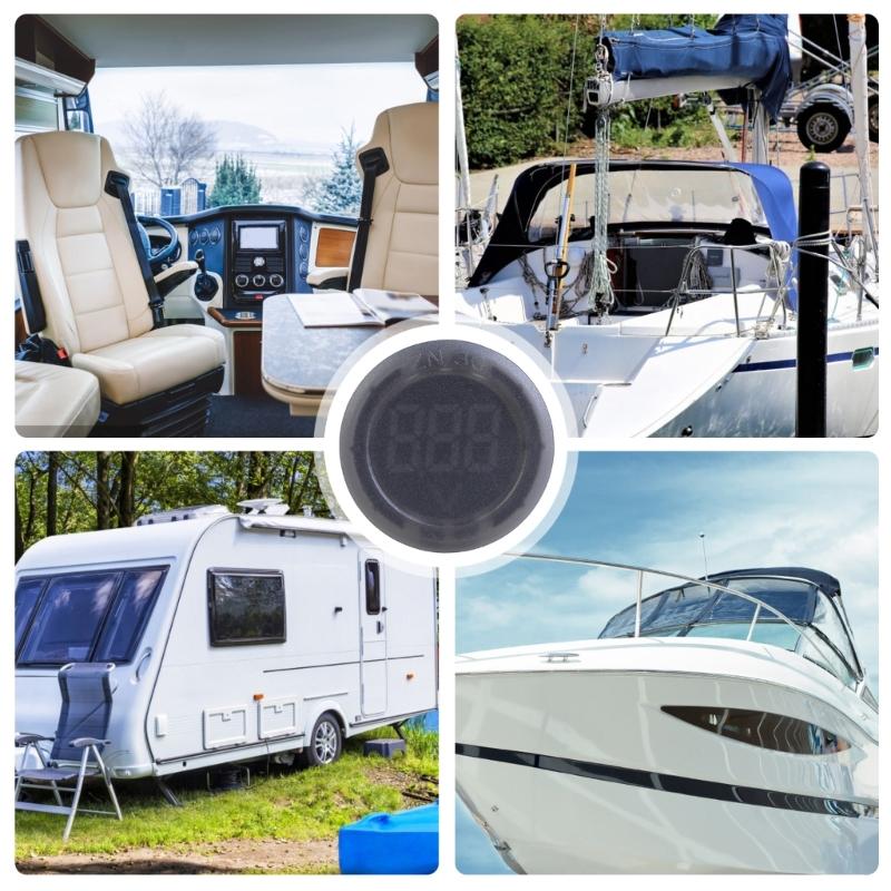 Strong  ABS Voltage Monitor with Reverse Polarities Protections Small  Voltage Meter Tool for Multiple  Power Sources