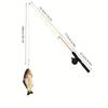 Funny Cat Stick  Fish Type Pet Interactive Playing Toy for Cats Teaser Kitten Sea Fishing Rod Small Fish Funny Cat Stick