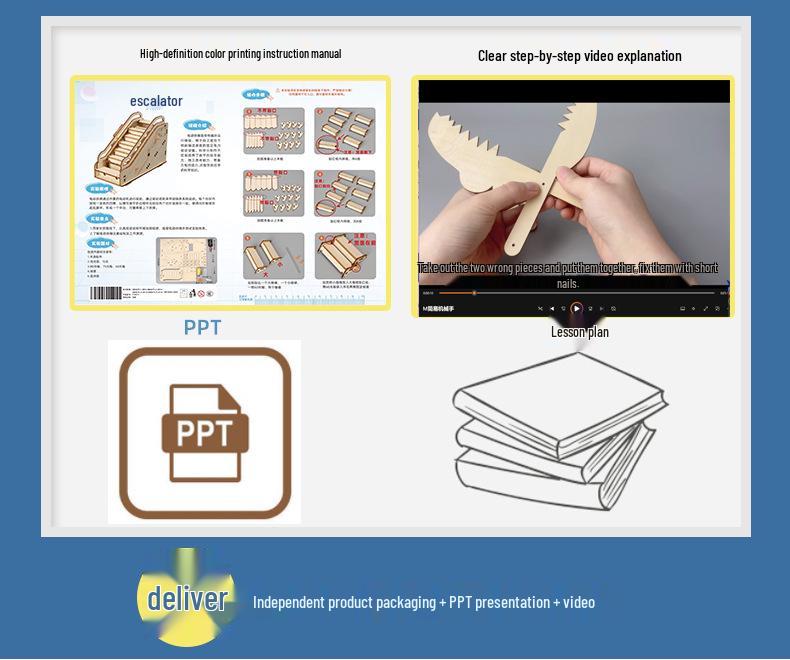 DIY Science Experiment Kit: Escalator Model for Kids