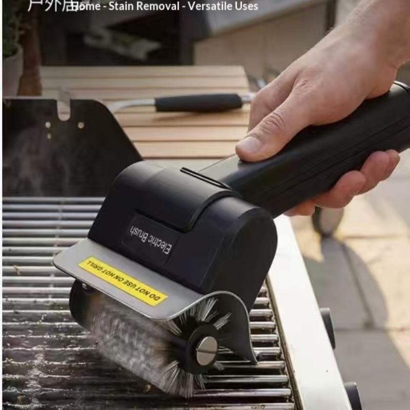 1Pc Electric Stainless Steel Bbq Brush Rechargeable Wireless Cleaning Brush Outdoor Cleaning Brush Grill Brush A