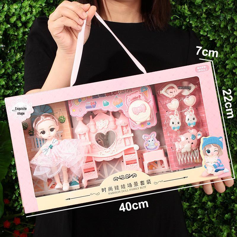 Princess Doll Gift Box Set: Dress-Up Barbie Doll Toys for Girls