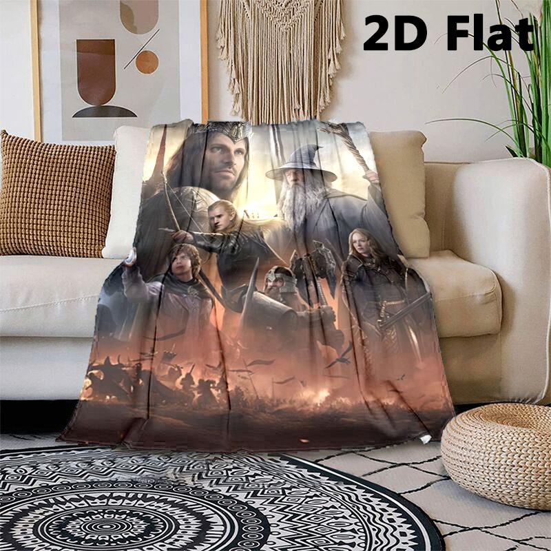 1PC The Lord of the Rings blanket, all-season lightweight home office outdoor nap multifunctional blanket, Christmas gifts