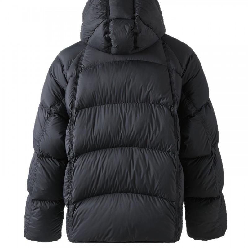 Mens Lightweight Puffer Hooded Down Jacket Winter Warm Loose Fit Urban Style Black Beige Gray