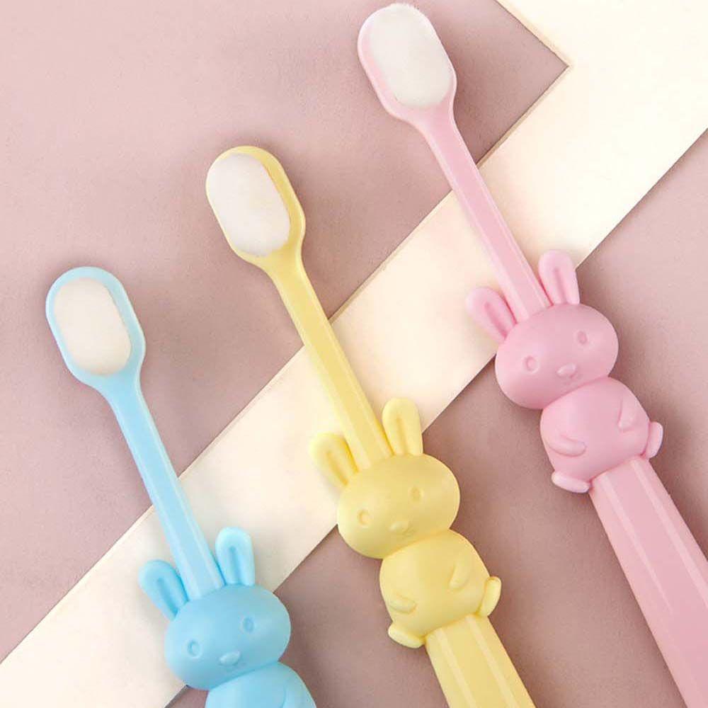 Children Cartoon Handle Sensitive Gums Oral Care Tool Kids Toothbrush Micro-Nano Baby Toothbrush