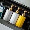 Ceramic Liquid Dispenser Refillable Container For Bath Essential Shampoo Soap Bottle