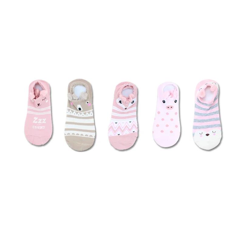

5 пар милых носков Kawaii для детей и женщин 5 пар носков Harajuku с милым рисунком животных для девочек Meias с оборками для женщин