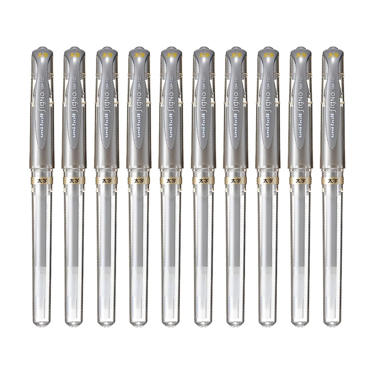 

Шариковая ручка Mitsubishi Pencil Uni Signo Bold Silver, товар под заказ 1,0 мм UM-153 [набор 10] UM153.26