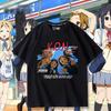 Anime KON T Shirt  K ON Hirasawa Yui Akiyama Mio Cartoon Print Tshirt Unisex Women High Quality Cotton Short Sleeve Tee Tops