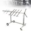 4-Wheel Automotive Spray Paint Stand,Adjustable Car Body Repair Rack,Vehicle Painting Holder,Collapsible Auto Refinishing Rack
