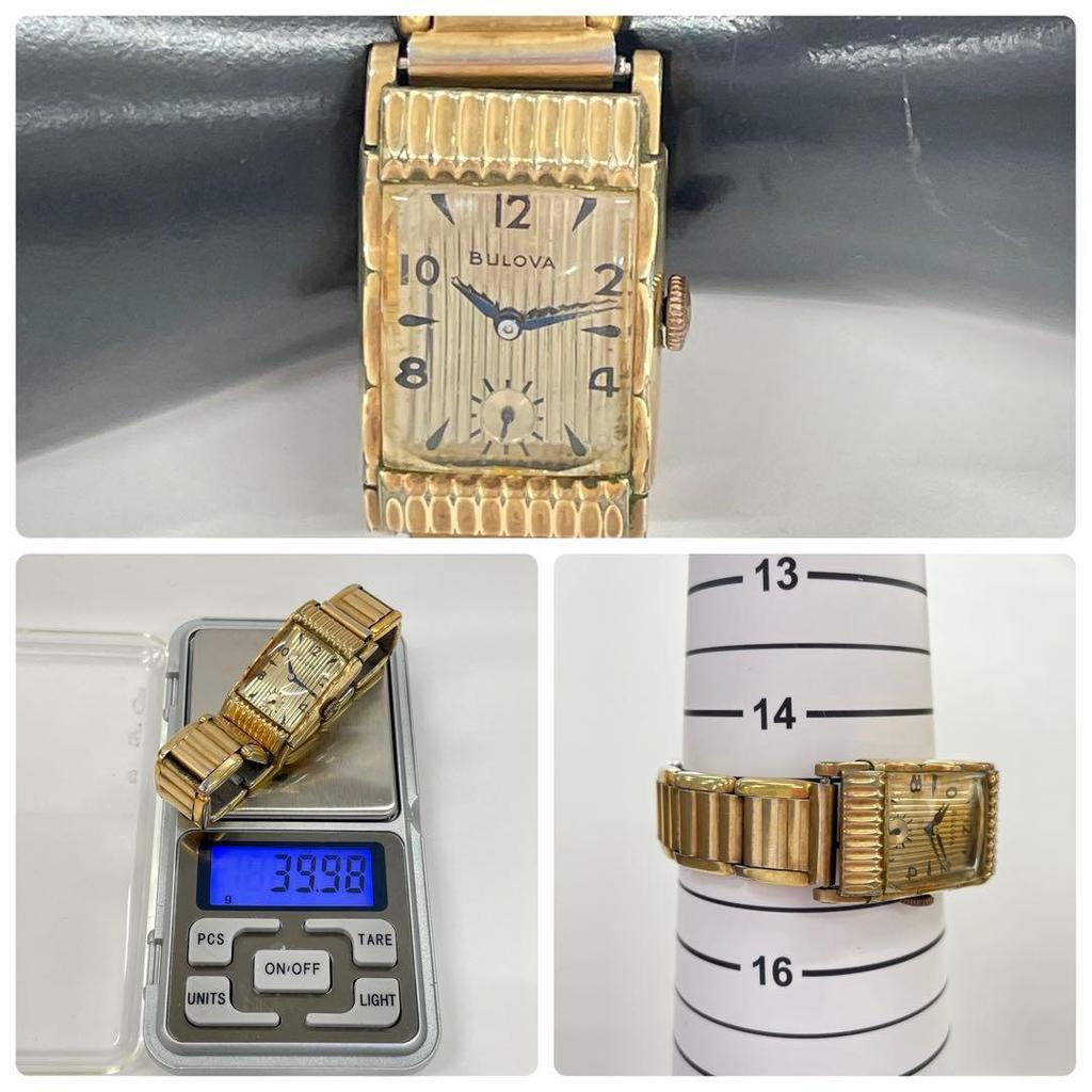 Used [Vintage / 40s] BULOVA Manual winding Smoseco Gold