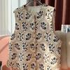 2025 Spring New Women's Vest Top Elderly Embroidered Vest Vest Women's Clothing